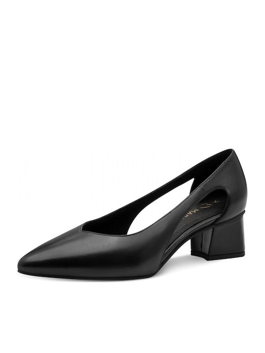 Leder Pumps Schwarz
