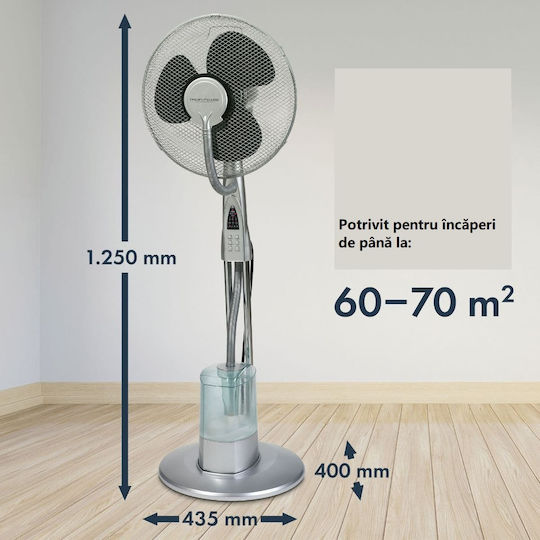 Vertical Room Ventilator Industrial Pe Piedestal Diametru 40cm cu Control la Distanță