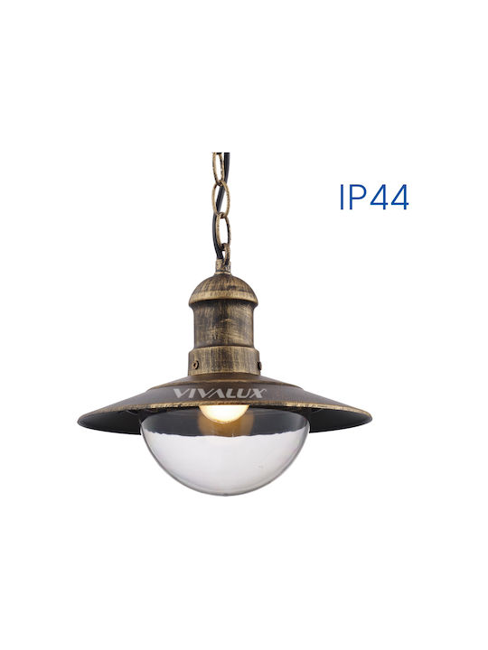 Vivalux Riviera Outdoor Hanging Ceiling Light E27 in Bronze Color VIV004370