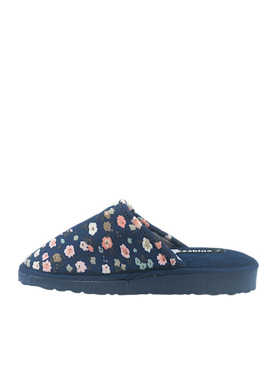 Closed-Toe Women's Slippers Blue