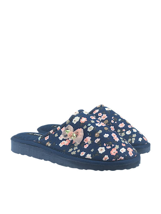 Closed-Toe Women's Slippers Blue
