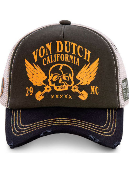 Von Dutch Капела Crew Черна Оранжева Von Dutch Капела Crew Черна Оранжева