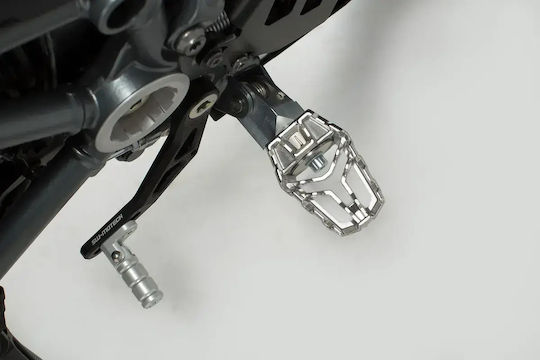 SW-Motech Motorrad-Zubehörteile Fußraste in Silber Farbe FRS.10.112.10000