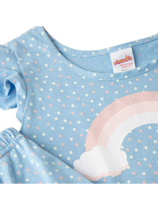 Minerva Kids Summer Nightwear Light Blue Magical Dream