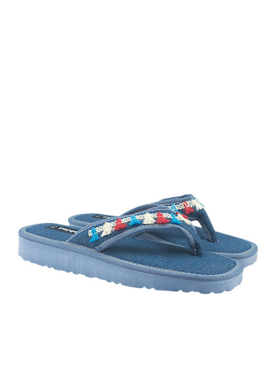 Damen Zehentrenner in Blau Farbe