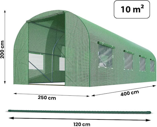 Seră De Grădină 2.5 X 4 M 10 M2 Plonos