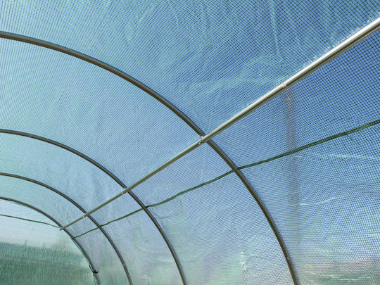 Seră De Grădină Tip Tunel Ramă Metalică 400x800cm Verde 32mp