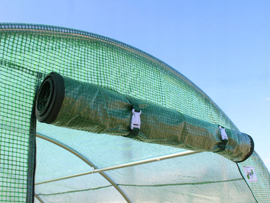 Seră De Grădină Tip Tunel Ramă Metalică 400x800cm Verde 32mp
