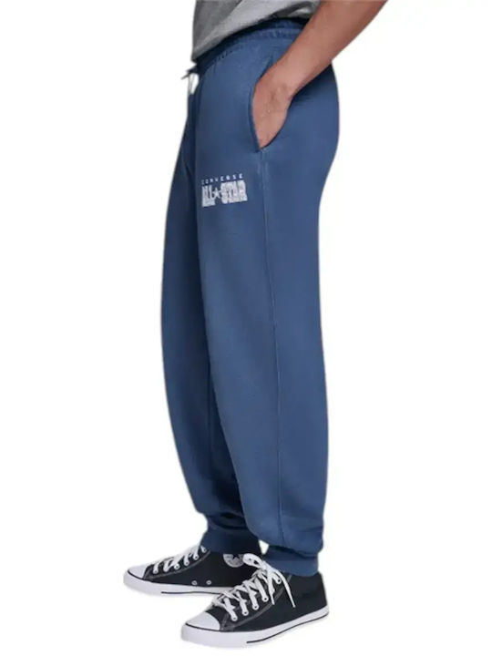 Herren-Sweatpants Mit Elastischem Blau