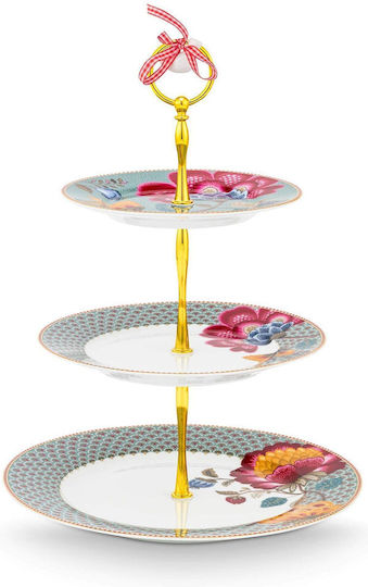 PiP Studio Εταζέρα από Πορσελάνη Μπλε Ø17cm Π21xΜ26.5cm PiP Studio Εταζέρα από Πορσελάνη Μπλε Ø17cm Π21xΜ26.5cm