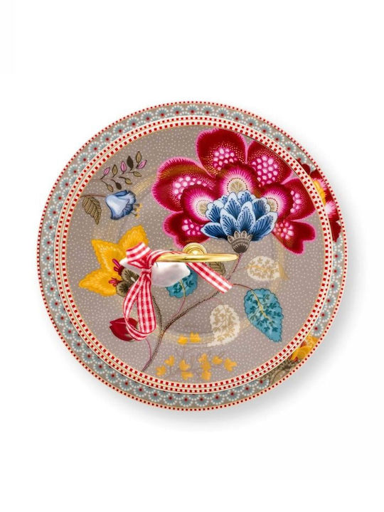 PiP Studio Tiered Appetizer Stand Porcelain Multicolour Ø17cm W21xL26.5cm
