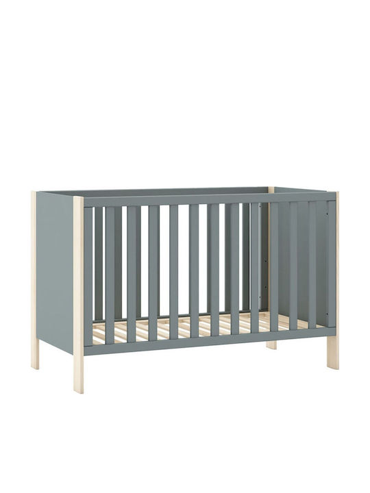 Βρεφική Κούνια Γκρι με Στρώμα 60x120cm
