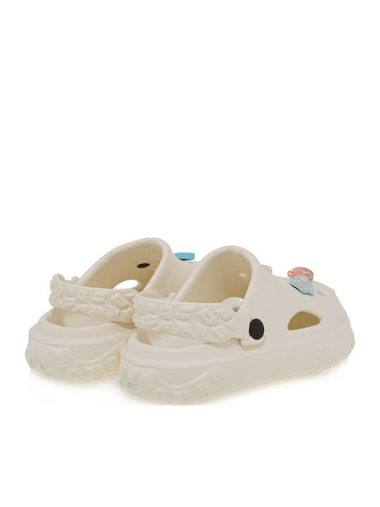 Kids Beach Clogs White