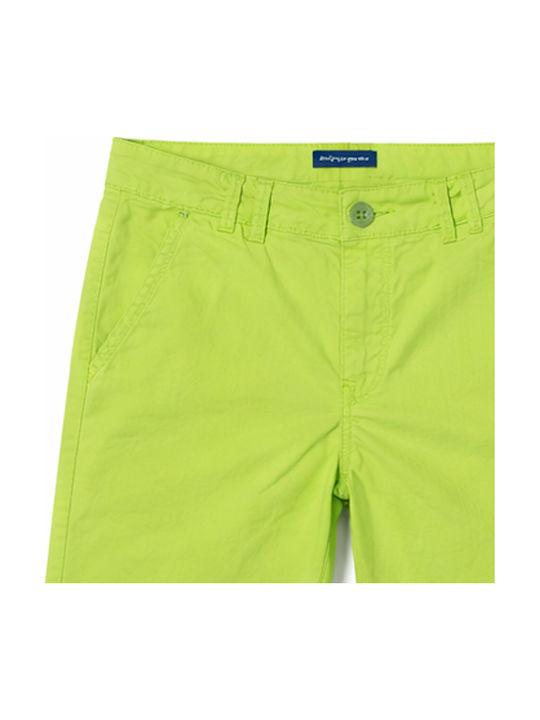 Kinder Shorts Bermudas Stoff Grün