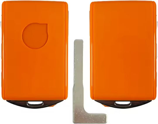 Калъф За Дистанционно Smart Key Keyless Автомобил 4 Бутона Volvo Оранжев