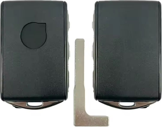 Carcasa Telecomandă Smart Key Keyless Auto 4 Butoane Volvo Negru