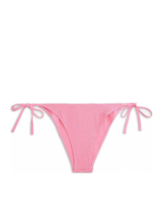 Bikinihosen Slip mit Schnürung Rosa