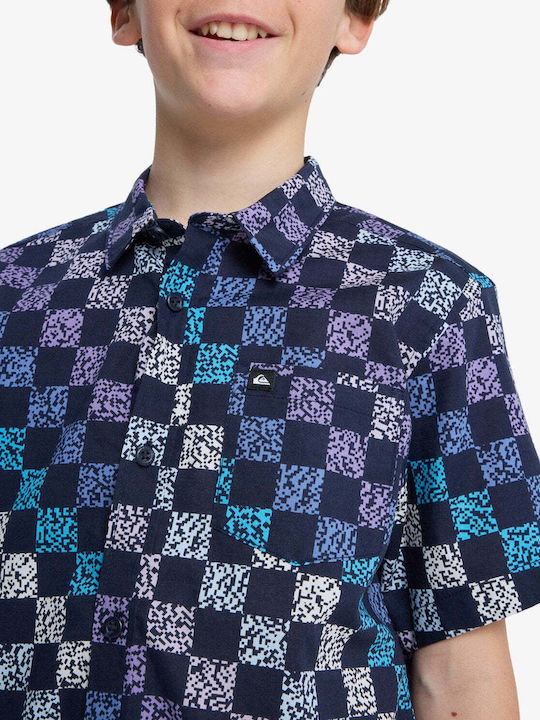 Детска Риза Къс Ръкав Тъмносин Dark Navy Apero Classic
