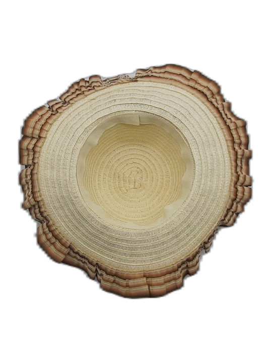 Brims and Trims Women's Wicker Hat Ecru