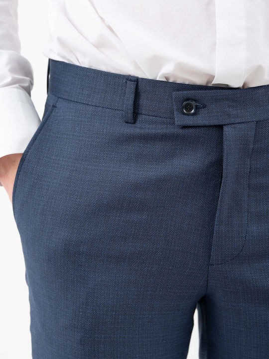 Men's Suit with Vest Blue