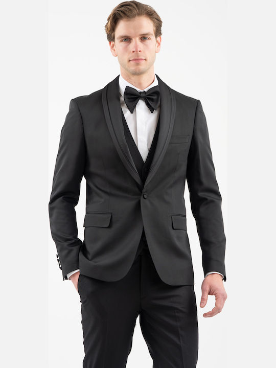 Summer Men's Groom's Suit Black