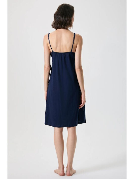 Penye Mood Maternity Nightgown Blue Marin