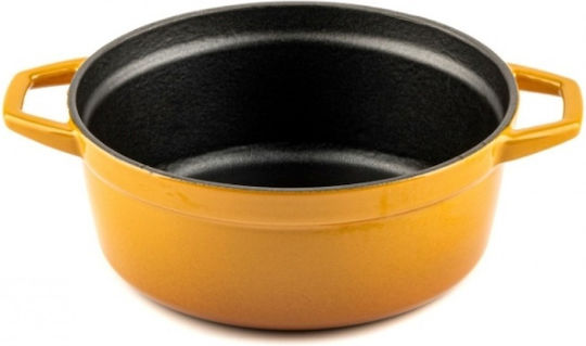 Hosse Βαθιά Κατσαρόλα από Μαντέμι 4.4lt / 24cm Κίτρινη