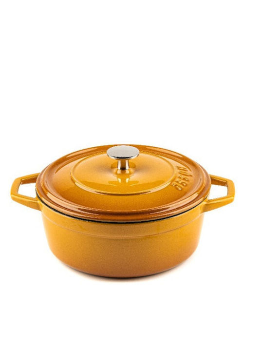 Hosse Deep Cast Iron Pot 9cm Yellow