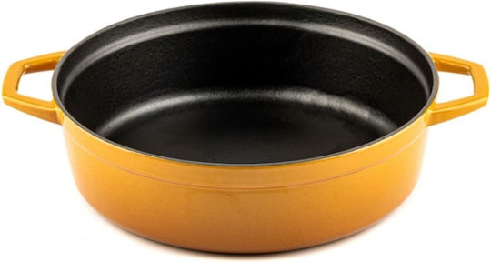 Hosse Deep Cast Iron Pot 3.15lt 26cm Yellow