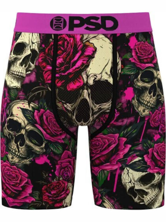 Herren Boxershorts Lila mit Mustern