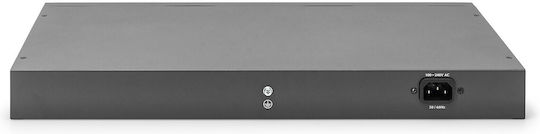 Digitus DN-95347-2 Unmanaged L2 PoE+ Switch With 16 Gigabit (1Gbps) Ethernet Ports And 2 SFP Ports
