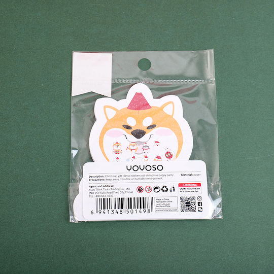 Yoyoso Christmas Sticker Set – Classic Designs & Puppy Party