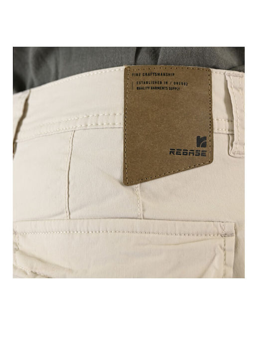 Παντελόνι Cargo Off White