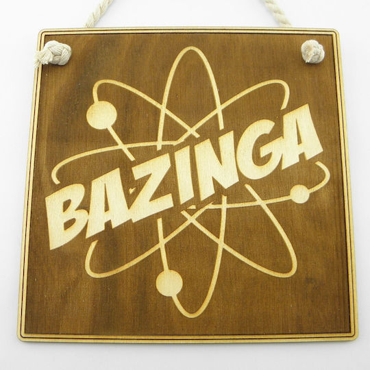 World Wood Wooden Plate “bazinga”