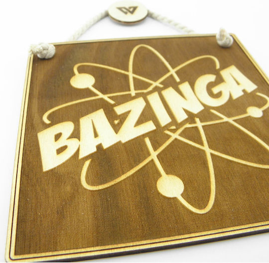World Wood Wooden Plate “bazinga”