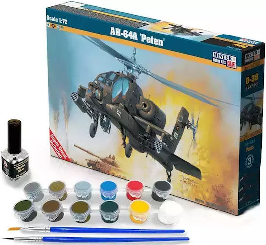 MisterCraft AH-64A Peten HAF Figură Model Elicopter Scara 1:72 29cm D-38