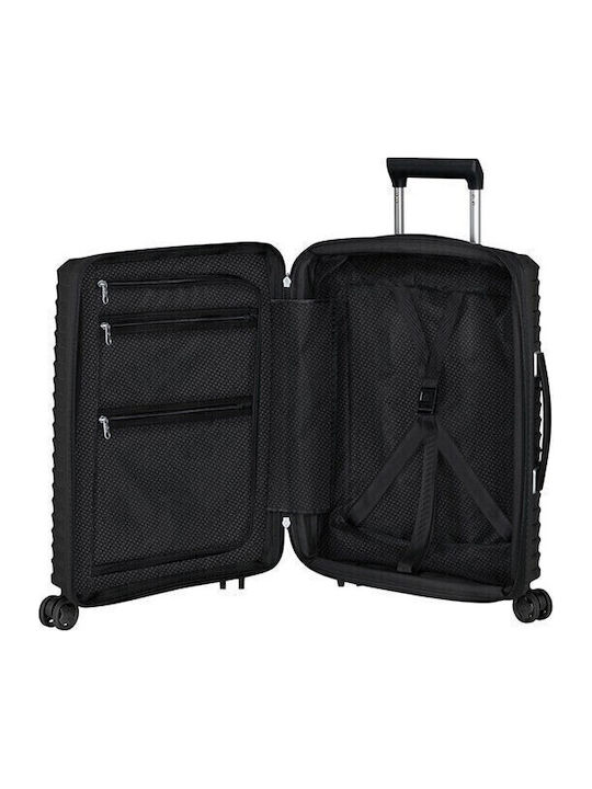Samsonite Spinner Βαλίτσα Ταξιδίου Καμπίνας Σκληρή Μαύρο με 4 Ρόδες Ύψους 55εκ.