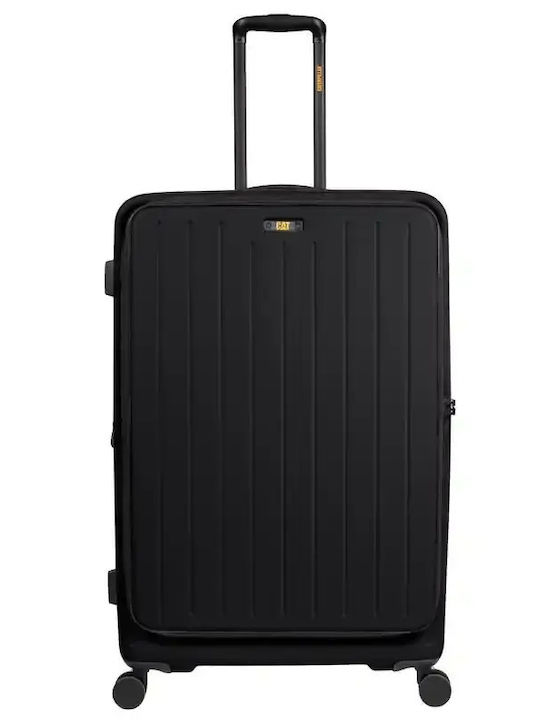 CAT Mittlerer Reise Koffer Schwarz mit 4 Räder Höhe 68cm