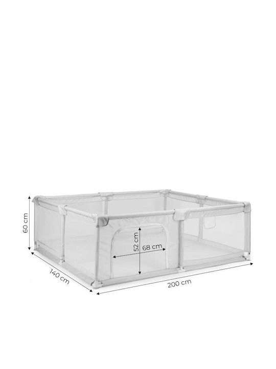 Ecotoys Park Grau 200x140cm