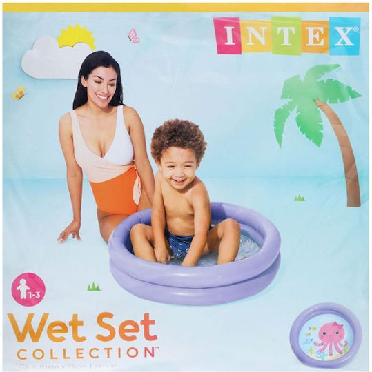 Intex My First Παιδική Στρογγυλή Πισίνα 17lt Φουσκωτή Πράσινη