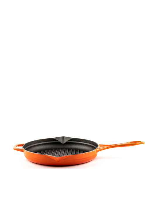 Hosse Grill Pan Cast Iron with Ceramic Coating 28cm