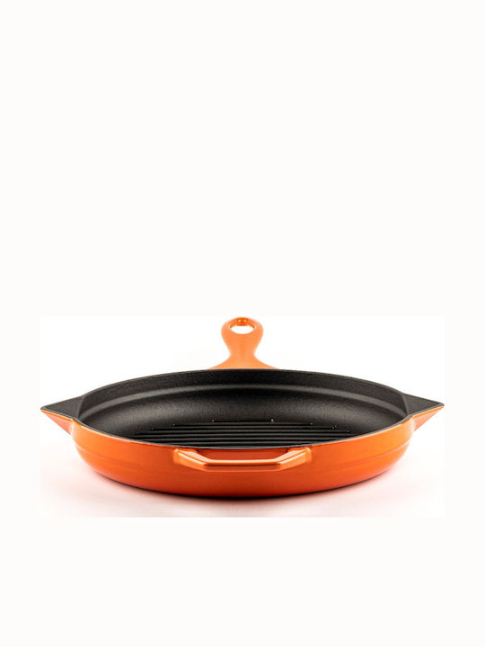 Hosse Grill Pan Cast Iron with Ceramic Coating 28cm
