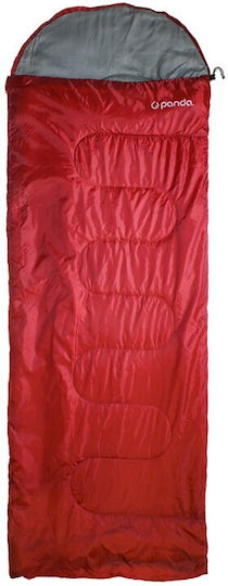 Panda Sleeping Bag Μονό 2 Εποχών Bike Hood 180 Red