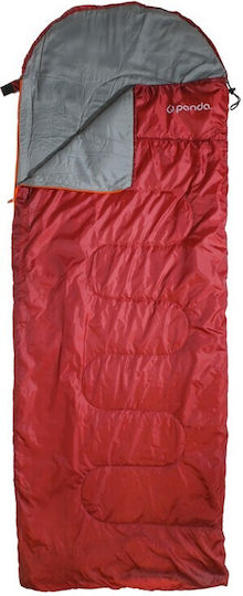 Panda Sleeping Bag Μονό 2 Εποχών Bike Hood 180 Red