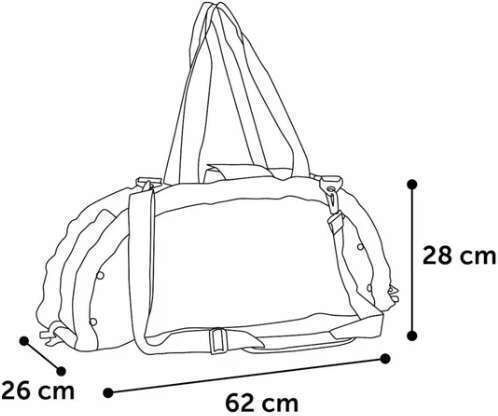 Flamingo Shoulder Bag for Dog and Cat Transport Brown M62xW28xH26cm