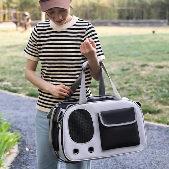 Animal Dog/Cat Carrying Beige Handbag for 5kg Pets L39xW32xH25cm