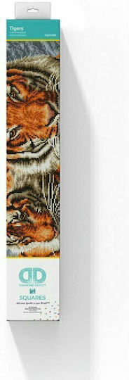Diamond Embroidery Diamond Dotz Diamond Mosaic Tigers 59.5x45cm Dq10003