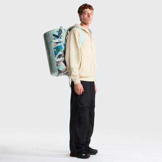 The North Face Base Σακ Βουαγιάζ Πλάτης 50lt Τιρκουάζ Υφασμάτινο Μ53.34xΠ33.02xΥ33.03εκ.