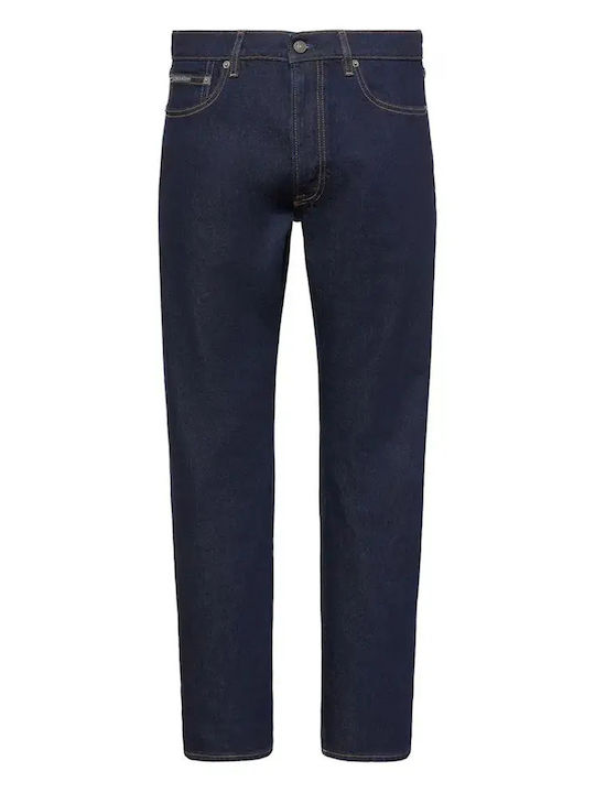 Men's Jeans Pants with Slim Straight Fit Blue