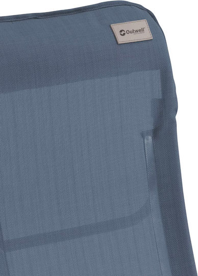 Outwell Seaford Small Chair Beach with High Back Ocean Blue 62x54x80cm